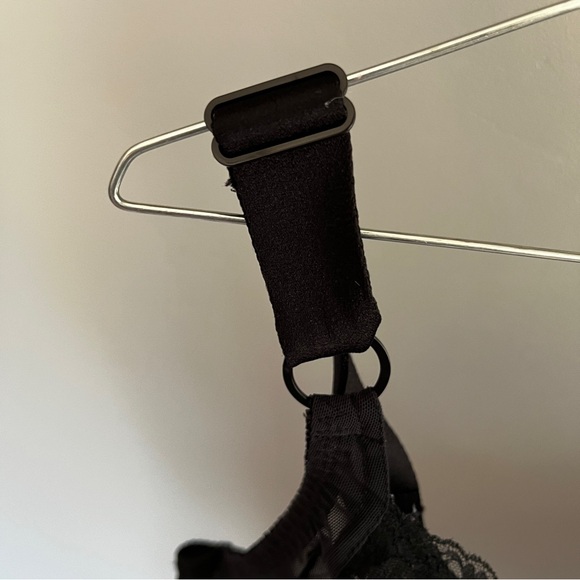 WONDERBRA Black Lace Unlined Underwire thick straps 42DD - Picture 5 of 8